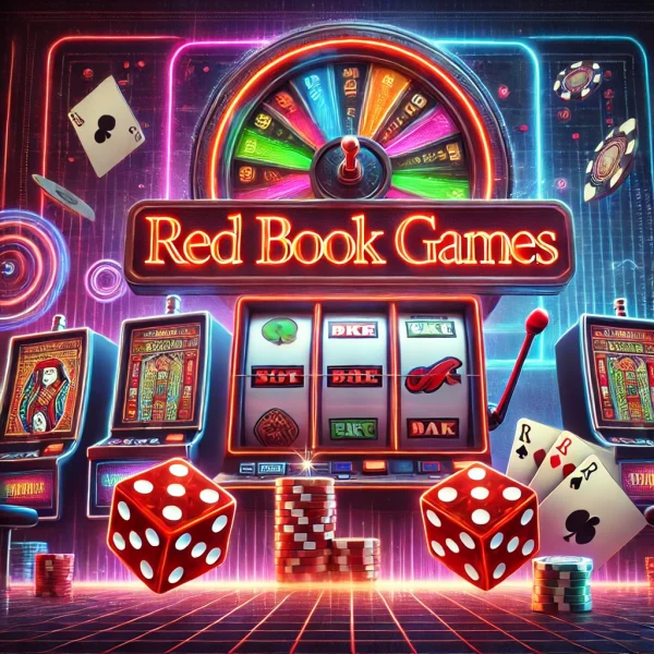 DALL·E 2025-03-20 13.05.03 - A vibrant casino gaming scene with neon lights. Slot machines, rolling dice, playing cards, and poker chips create an exciting atmosphere. A glowing s